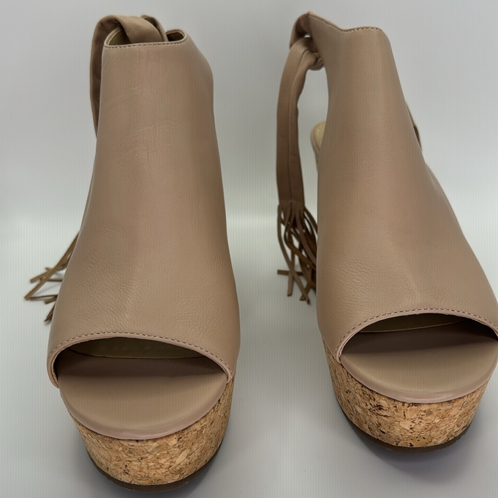 Marc Fisher Tan Wedges Size:9 - Picture 3 of 10